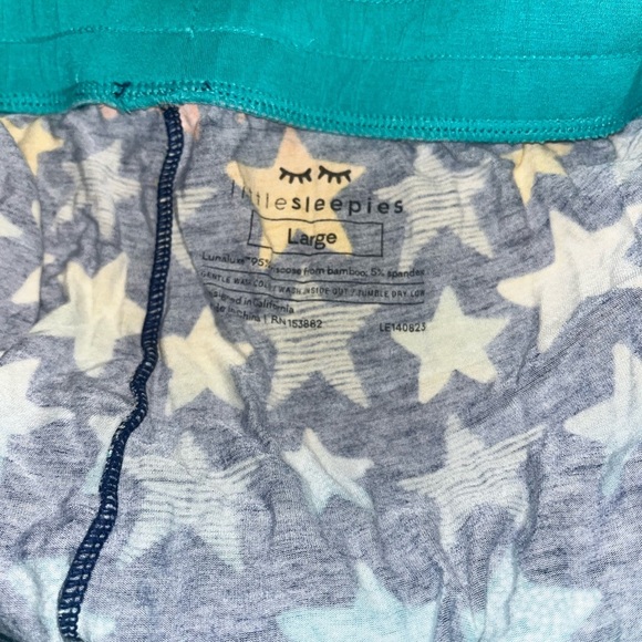 Little Sleepies Shades of Stars Women’s Pajama Pants Large bamboo - Picture 5 of 7